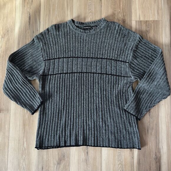 Arthur George Other - 1990s Vintage Ross Geller from Friends Gray Soft Chenille Sweater by George XL